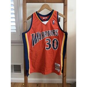 Mens Mitchell & Ness NBA Swingman Alternate Jersey Warriors 09-10 Stephen Curry